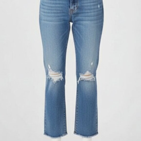 NWOT Mother The Insider Bloom and Doom Distressed Ankle Bootcut Jeans 25 - Picture 4 of 16